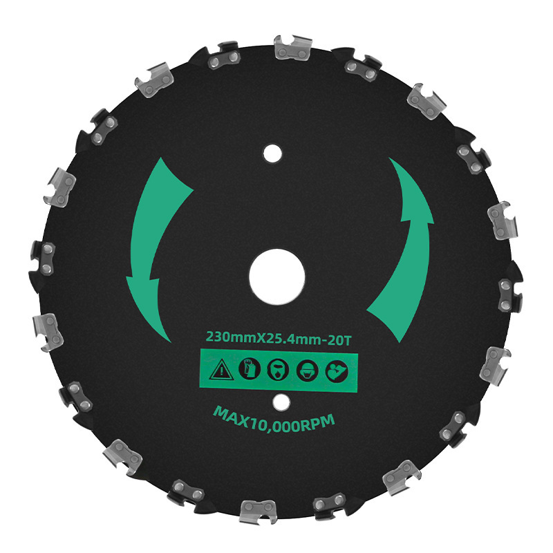 Žolės pjovimo peilis – kietas mangano plienas, universalus, apskrito skersmens pjovimo peilis mažiems medžiams ir bambukui