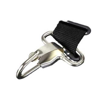 Dviguba pečių juosta žolės pjovimo įrankiams ir miško įrankiams, šoninis pakabinimas, žuvies kaulo raštas