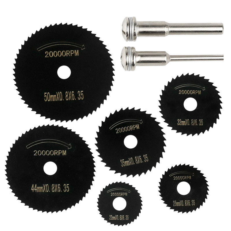Комплект високоскоростни стоманени режещи ножове за дърво и пластмаса, 8 бр., мини ножове за електрически шлайф (Xingweiqiang)