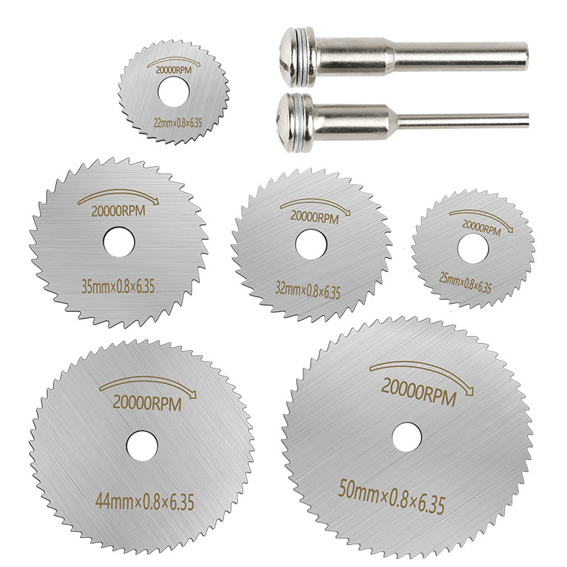 Комплект високоскоростни стоманени режещи ножове за дърво и пластмаса, 8 бр., мини ножове за електрически шлайф (Xingweiqiang)