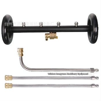 Aukšto slėgio grindų valytuvas su 4 skylėmis reguliuojamu purkštuvu, varis/nerūdijantis plienas, 4000 psi, svoris 1,9 kg