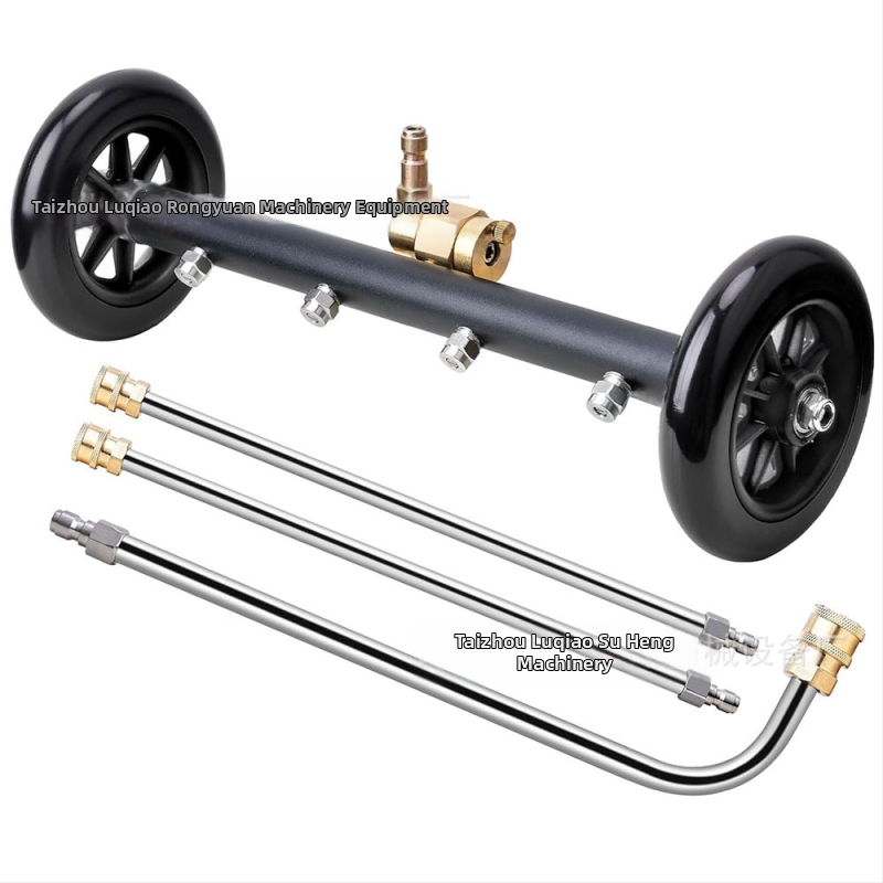 Aukšto slėgio grindų valytuvas su 4 skylėmis reguliuojamu purkštuvu, varis/nerūdijantis plienas, 4000 psi, svoris 1,9 kg