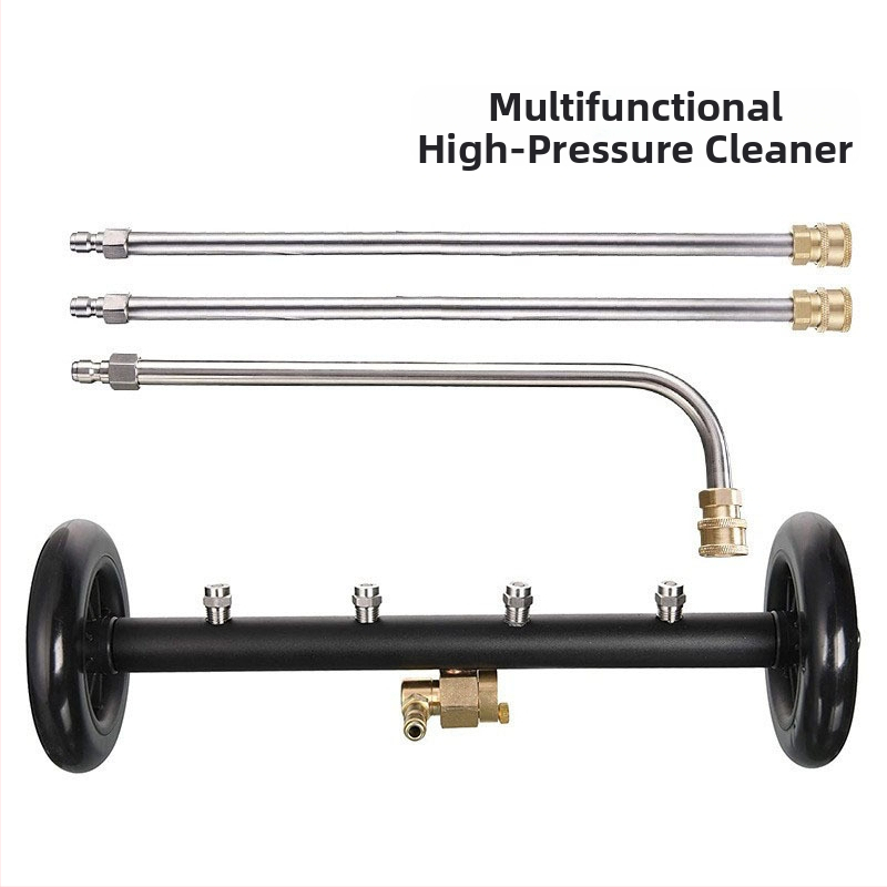 Aukšto slėgio grindų valytuvas su 4 skylėmis reguliuojamu purkštuvu, varis/nerūdijantis plienas, 4000 psi, svoris 1,9 kg