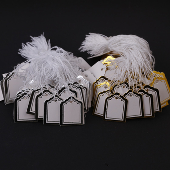 Stačiakampė papuošalų kainų etiketė, popierius, 500 vnt., 63 g pakuotėje, ekspozicijai