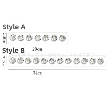 Akrilo papuošalų sieninis laikiklis – vieno sluoksnio, karoliai, apyrankės ir auskarų kabykla, lazerinis pjovimas, Ruduo 2024