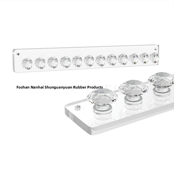 Akrilo papuošalų sieninis laikiklis – vieno sluoksnio, karoliai, apyrankės ir auskarų kabykla, lazerinis pjovimas, Ruduo 2024