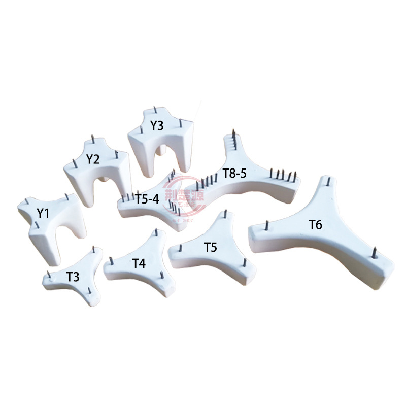 Εργαλεία γλυπτικής και αγγειοπλαστικής για καμίνες - Τ-σχήματος κάτω καρφιά, στηριγμένα καρφιά, στηριγτικά μαξιλάρια, τρίποδες με ένθετο βελόνα (Μοντέλο JCY001; Τύπος: Άλλο; Εξοπλισμός: Άλλος; Εισαγωγή: Όχι)