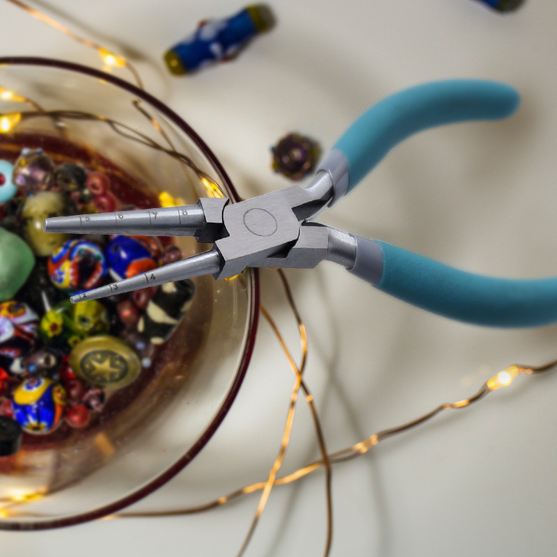 Papuošalų žnyplės su skalėmis – apvalios nosies ir adatinės žnyplės, vyniojimo žnyplės, daugiafunkciniai DIY įrankiai, prekės ženklas RUITOOL