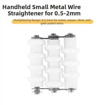 Μικρή φορητή συσκευή ευθυγράμμισης μεταλλικού σύρματος για κοσμήματα, συμβατή με χαλκού σύρμα 0,5–2 mm, μεταλλικό σώμα, βάρος 100 g