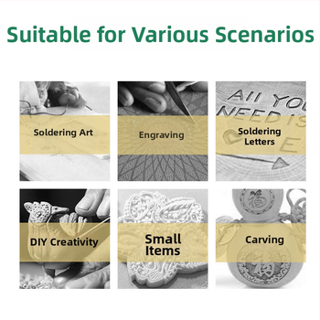 26 dalių mesinės pyrography galvos komplektas elektriniam lituokliui, M4 sriegis, pastovi temperatūra, DIY graviravimas