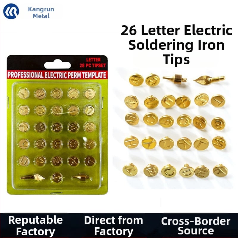 26 dalių mesinės pyrography galvos komplektas elektriniam lituokliui, M4 sriegis, pastovi temperatūra, DIY graviravimas