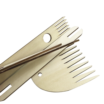 Σετ εργαλείων υφαντικής: 11 τεμάχια ξύλινα για χειροποίητο αργαλειό, περιλαμβάνει βελόνα με μεγάλο μάτι, βελόνα πλέξιμο, ξύλινο shuttle, ράβδο πλέξης και ξύλινο χτένι υφαντικής