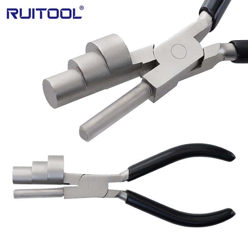 RUITOOL Klem za nakit – mini 3-u-1, šiljasto usta, duljina glave kliješta 80 mm, težina 206 g