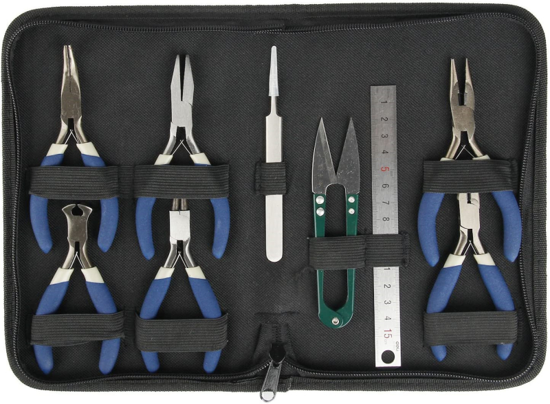 Kit DIY pentru repararea bijuteriilor — set de 6 clești, clești pentru geantă din piele, unelte din acrilic, STRINGS&THINGS etichetă privată licențiată