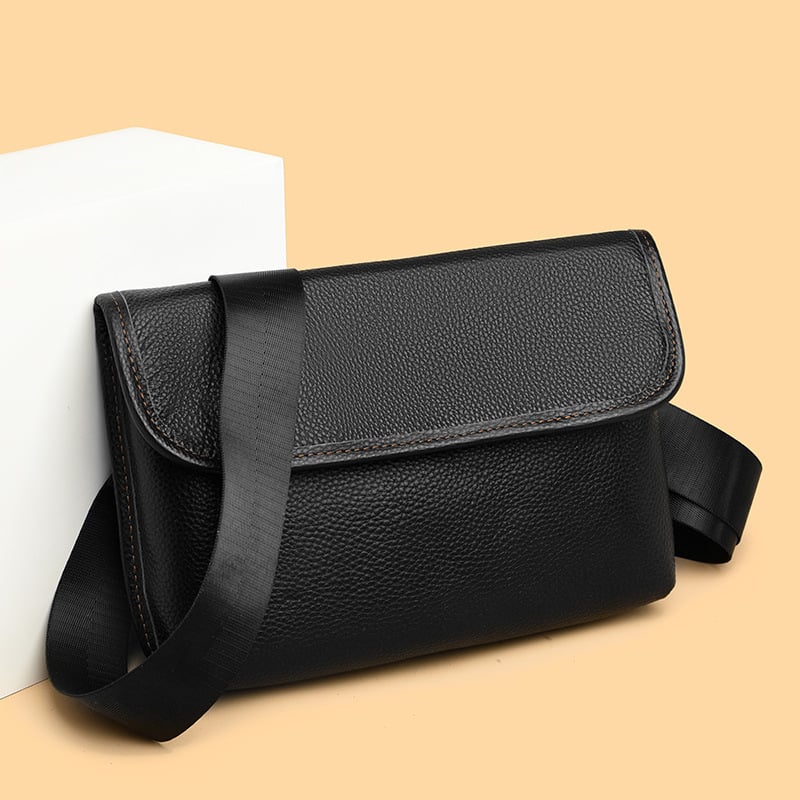 Férfi bőr crossbody táska – felsőréteg marhabőr, poliészter bélés, terhelést csökkentő kialakítás, mindennapi használatra