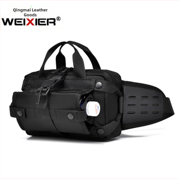 WEIXIER Vyrų juosmens krepšys – gatvės stilius, Oxford audinys, kvėpuojantis, atsparus vandeniui, antibakterinis, atsparus nusidėvėjimui