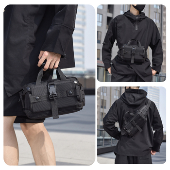 WEIXIER Vyrų juosmens krepšys – gatvės stilius, Oxford audinys, kvėpuojantis, atsparus vandeniui, antibakterinis, atsparus nusidėvėjimui