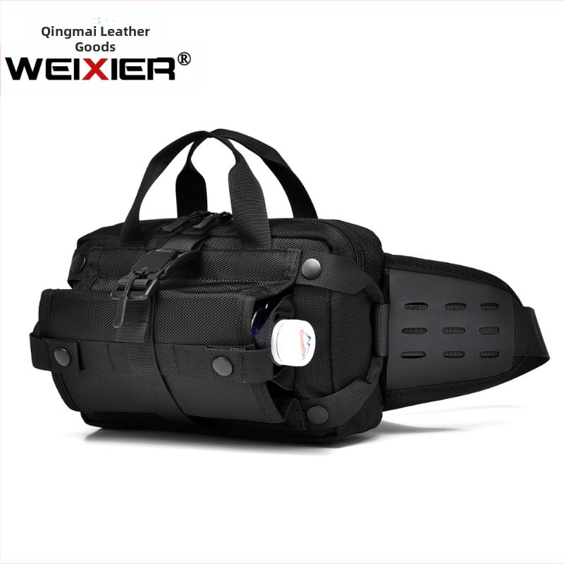 WEIXIER Vyrų juosmens krepšys – gatvės stilius, Oxford audinys, kvėpuojantis, atsparus vandeniui, antibakterinis, atsparus nusidėvėjimui