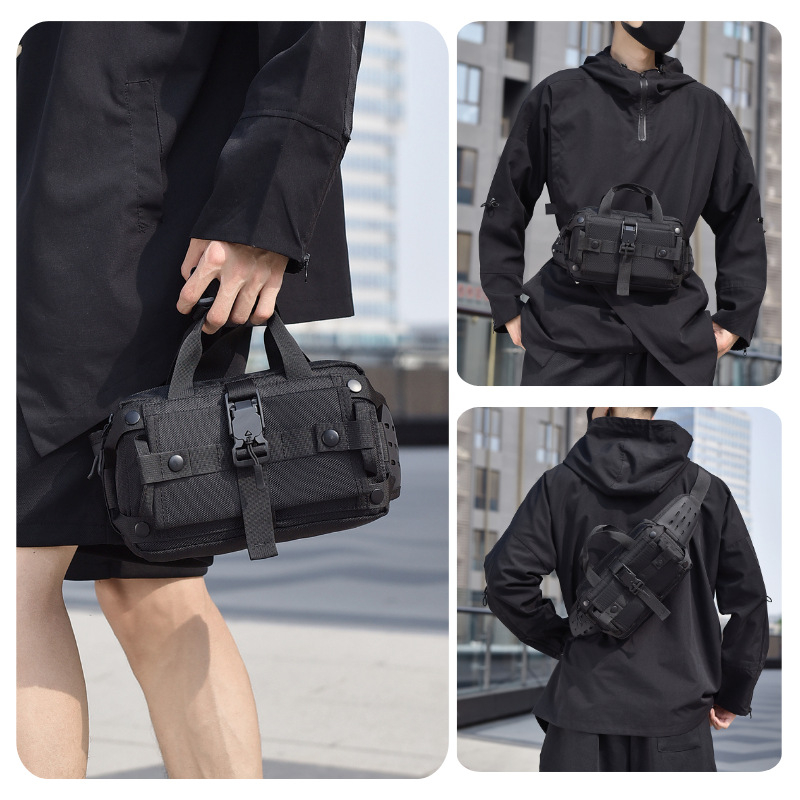 WEIXIER Vyrų juosmens krepšys – gatvės stilius, Oxford audinys, kvėpuojantis, atsparus vandeniui, antibakterinis, atsparus nusidėvėjimui