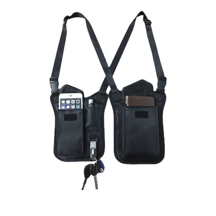 CWILKES Anti-theft sling bag pažastims skirtas lauko sportui — nailonas, ultra lengvas, kvėpuojantis, atsparus vandeniui, iš plėčiamas