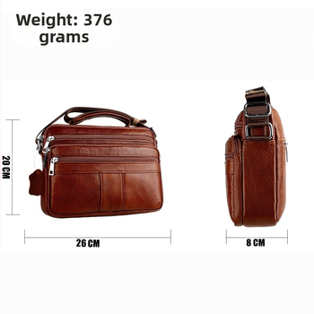 Vyrų krūtinės rankinė iš aukštos kokybės odos, tinkama 8 colių nešiojamam kompiuteriui, atspari vandeniui ir apsauganti nuo vagystės