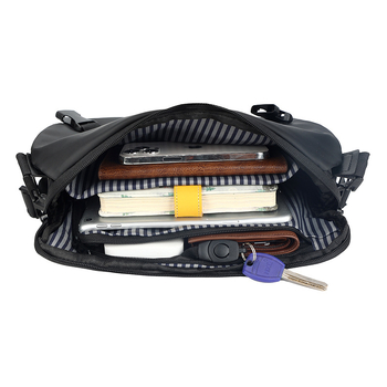 Мъжка кръстосана чанта през рамо в уличен стил, голям капацитет, с цип и джоб за телефон, вътрешен джоб с цип, една презрамка