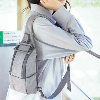 Crossbody rankinė kasdieniam naudojimui — miesto paprastas stilius, Oxford audinys, vienspalvė, poliesterio pamušalas, telpa 8 colių nešiojamąjį