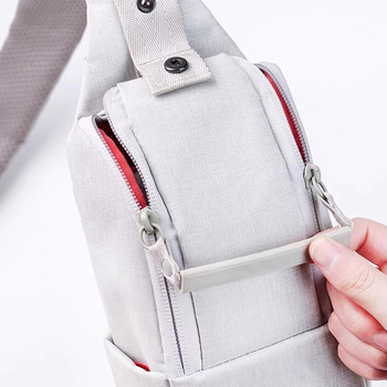 Crossbody rankinė kasdieniam naudojimui — miesto paprastas stilius, Oxford audinys, vienspalvė, poliesterio pamušalas, telpa 8 colių nešiojamąjį