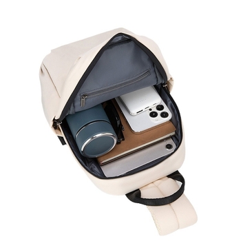 Мъжка чанта през рамо от нейлон, дишаща, водоустойчива, ултралека, едноцветна