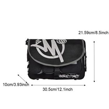 Minustwo vīriešu pleca soma no neilona, brīvā laika ceļojumiem, viegls dizains, poliesteres oderes, vienkrāsaina