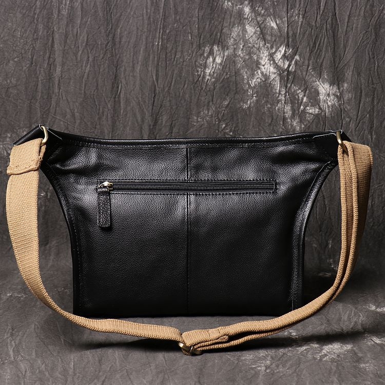Férfi street-stílusú crossbody táska valódi bőrből, nagy kapacitás, terheléscsökkentő dizájn