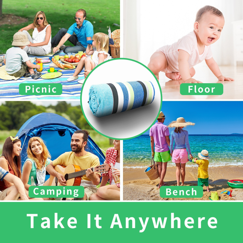 DURAPOWER Kempinga sega, akrila + PEVA kompozīts, ūdensnecaurlaidīgs PEVA maisījums, svars 1,3 kg, piemērots 1–6 personām, pārnēsājams ārējais paklājs