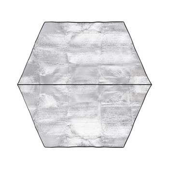 Liels ārējs telts matrača ar EVA alumīnija foliju, biezināts mitrumizturīgs un ūdensizturīgs, piemērots vairākiem cilvēkiem, modelis HW-D1676, audums: vidējā PE putas + divas puses alumīnija folija