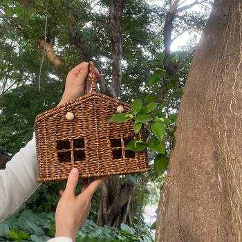 Καλάθι αποθήκευσης γλυκισμάτων, πλαστικό με τεχνητό ράταν, στυλ καρτούν χαριτωμένο, μοντέλο 2312211750, Χειμώνας 2023