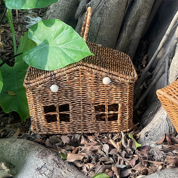 Καλάθι αποθήκευσης γλυκισμάτων, πλαστικό με τεχνητό ράταν, στυλ καρτούν χαριτωμένο, μοντέλο 2312211750, Χειμώνας 2023