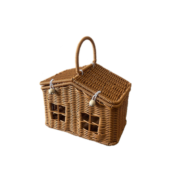 Καλάθι αποθήκευσης γλυκισμάτων, πλαστικό με τεχνητό ράταν, στυλ καρτούν χαριτωμένο, μοντέλο 2312211750, Χειμώνας 2023