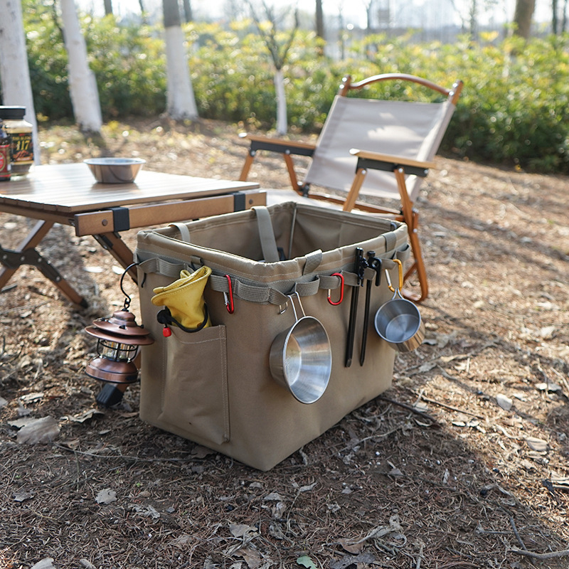 Oxford audinio kempingo laikymo maišas, sulankstomos, nešiojamas, talpa 30–40 L, šiuolaikinio minimalistinio stiliaus