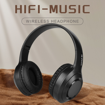 Безжични Bluetooth слушалки през глава с басово стерео Hi‑Fi, съвместими с телефони • Bluetooth 5.3 • обхват 10 м • живот на батерията 4–8 ч