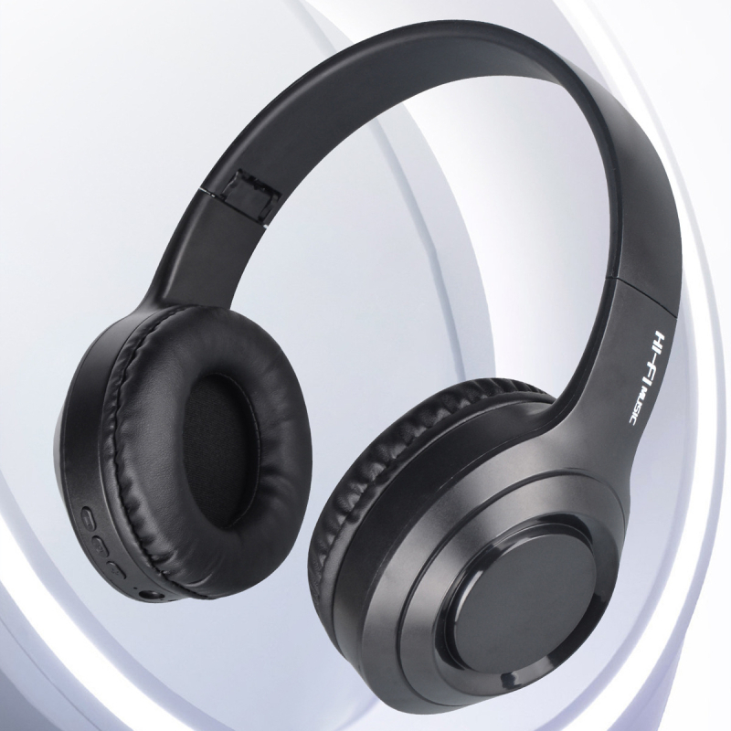 Ασύρματα ακουστικά Bluetooth με μπάσο stereo Hi‑Fi, τύπου κεφαλόδεσμος, συμβατά με κινητές συσκευές • Bluetooth 5.3 • εμβέλεια 10 μ • διάρκεια μπαταρίας 4–8 h