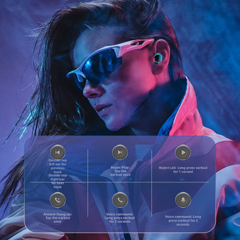 Безжични Bluetooth слушалки за уши, ниска латентност за е-спортове, дишаща светлина, дълъг живот на батерията (Bluetooth 5.0, In-ear, Esports Low Latency, Breathing Light, Long Battery Life)