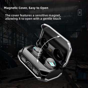 Безжични Bluetooth слушалки за ухо със шумопотискане, IPX7, обхват 15 м, над 8 ч работа на батерията, стерео, спортен стил