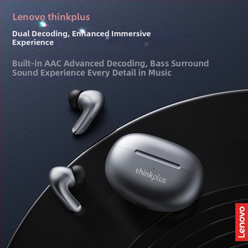 Thinkplus LP5 безжични Bluetooth слушалки с шумопотискане, ниска латентност за киберспортове, стерео звук в ушите, Bluetooth 5.0, водоустойчиви