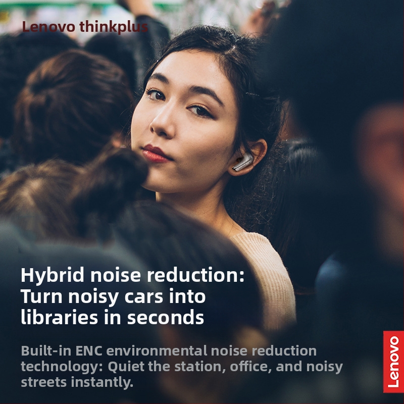 Thinkplus LP5 безжични Bluetooth слушалки с шумопотискане, ниска латентност за киберспортове, стерео звук в ушите, Bluetooth 5.0, водоустойчиви