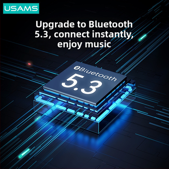 Bluetooth слушалка за глава с поддръжка за обаждания и музика, Bluetooth 5.3, обхват 10 м, живот на батерията над 8 ч, стерео