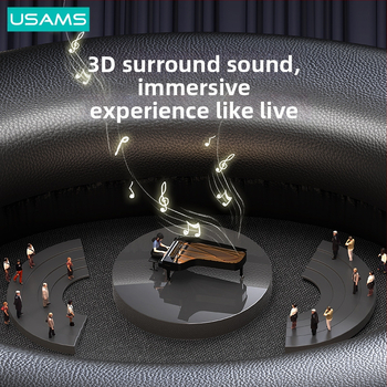 Bluetooth слушалка за глава с поддръжка за обаждания и музика, Bluetooth 5.3, обхват 10 м, живот на батерията над 8 ч, стерео