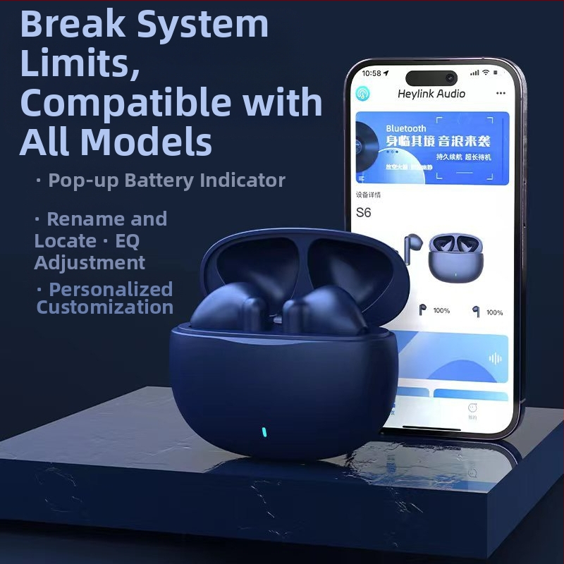 Безжични Bluetooth слушалки в ухото, Bluetooth 5.3, обхват 15 м, време за работа 4–8 ч, стерео