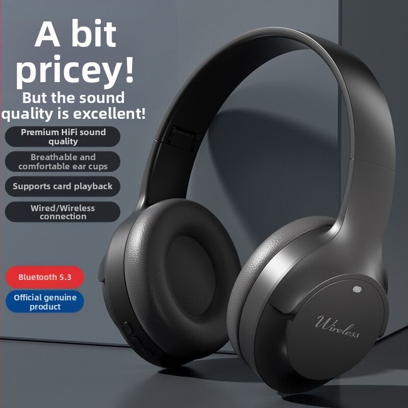 Sportinės belaidės Bluetooth ausinės su galvos juosta, BT 5.3, 10 m diapazonas, stereo garsas, IPX3, 0–4 h baterijos veikimas