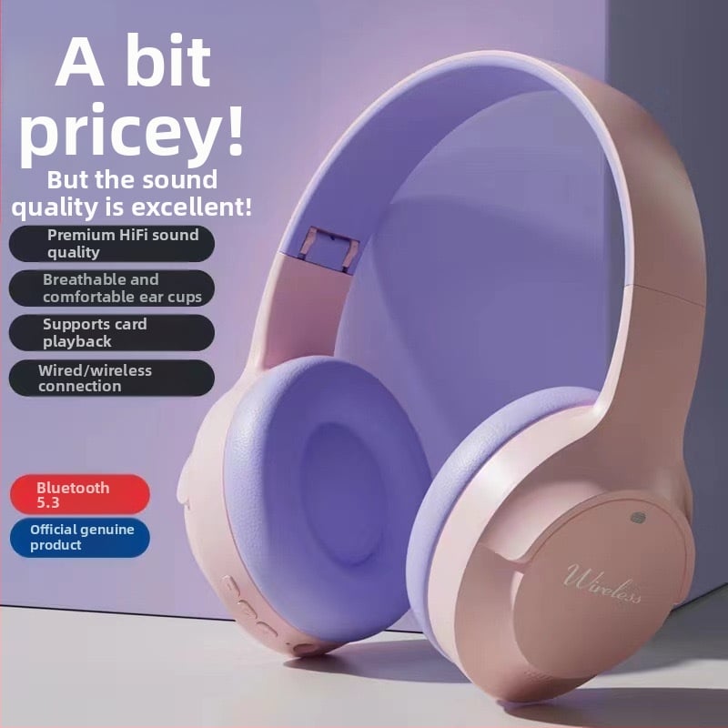 Sportinės belaidės Bluetooth ausinės su galvos juosta, BT 5.3, 10 m diapazonas, stereo garsas, IPX3, 0–4 h baterijos veikimas