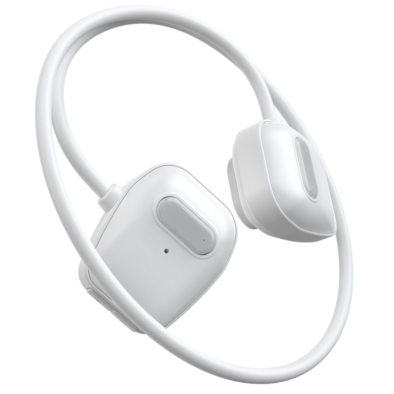 Sportinės ausinės su kaulų kondukcija — itin lengvos, IPX8 atsparios vandeniui (Bluetooth 5.3, veikimo laikas >8 val., diapazonas 10 m)