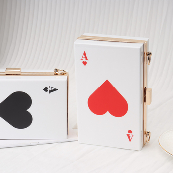 Γυναικεία τσάντα από ακρυλικό με αλυσίδα, οριζόντιου τετράγωνου σχήματος, κλείσιμο με κλειδαριά, εσωτερικός θήκη για κινητό, street